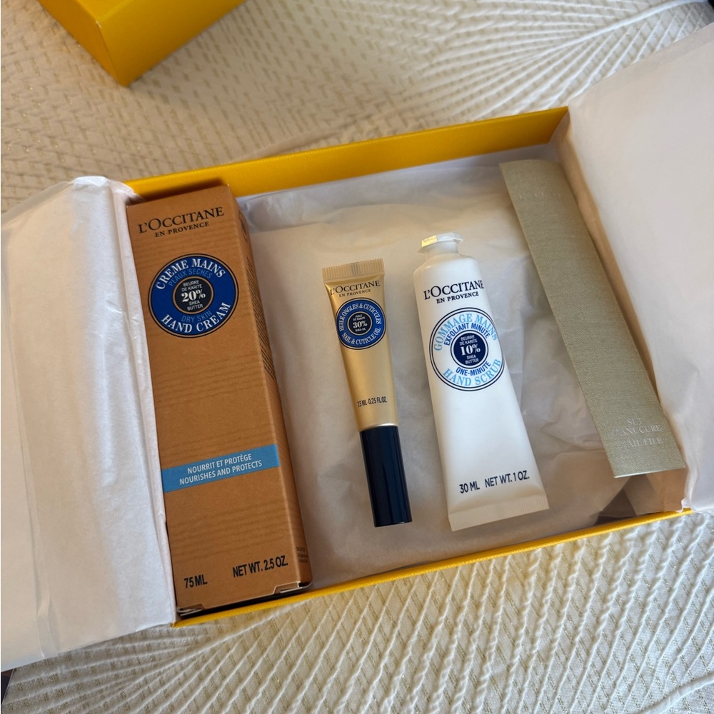 L’Occitane SHEA MANICURE SET - Limited Edition - New In Box - $67 Value!